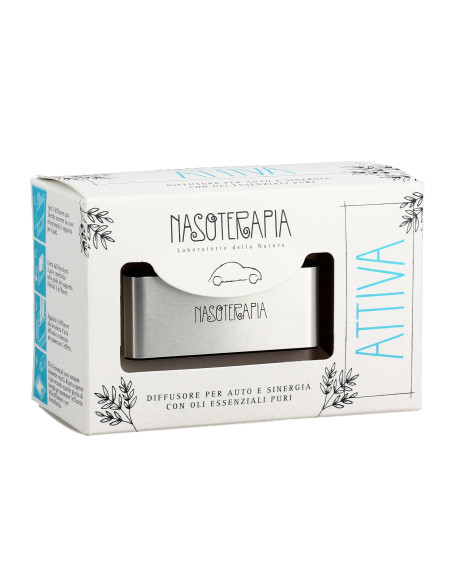 DIFFUSORE PER AUTO ARGENTO CON SINERGIA ATTIVA NASOTERAPIA DIFFUSORE PER AUTO ARGENTO CON SINERGIA ATTIVA NASOTERAPIA