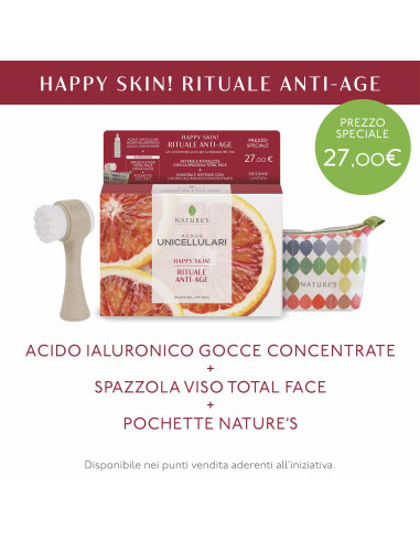 COFANETTO ANTIAGE VISO HAPPY SKIN - LINEA ACQUE UNICELLULARI DI NATURE'S