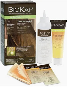 N.7 BIONDO MEDIO NATURALE - TINTA PER CAPELLI BIOKAP NUTRICOLOR DELICATO 2
