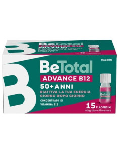 BETOTAL ADVANCE B12 CONCENTRATO CON VITAMINA B12 NIACINA E ZINCO 15 FLACONCINI