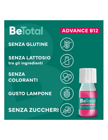 BETOTAL ADVANCE B12 CONCENTRATO CON VITAMINA B12 NIACINA E ZINCO 15 FLACONCINI