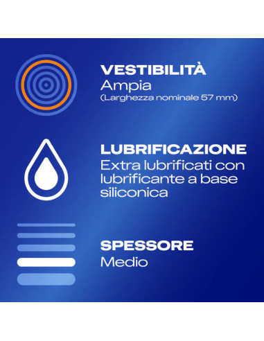 PROFILATTICO DUREX SETTEBELLO EXTRALARGE 10 PEZZI