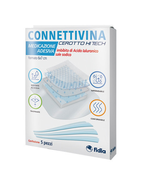 CEROTTO CONNETTIVINA HITECH 6 X 7 CM 5 PEZZI