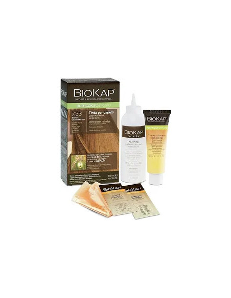 N. 7.33 BIONDO GRANO DORATO - TINTA PER CAPELLI BIOKAP NUTRICOLOR DELICATO N. 7.33 BIONDO GRANO DORATO - TINTA PER CAPELLI BIOKAP NUTRICOLOR DELICATO