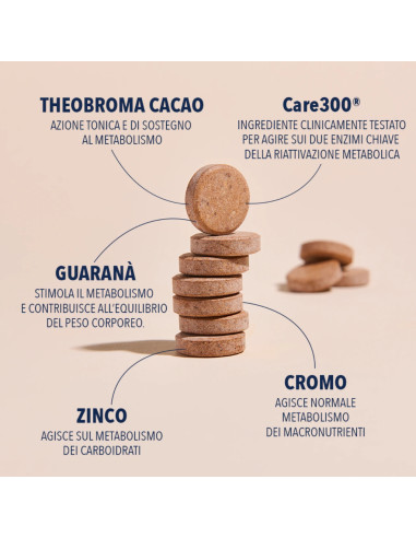 METABOLIC BOOSTER CHOCO TABS SOMATOLINE SKIN EXPERT 30 TAVOLETTE MASTICABILI