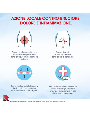 PROCTOLYN CREMA RETTALE PER EMORROIDI E RAGADI ANALI 30G