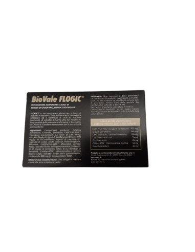 BIOVALE FLOGIC ANTINFIAMMATORIO NATURALE 20 SOFTGEL GASTRORESISTENTI