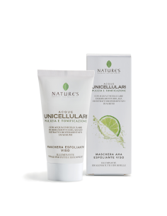 MASCHERA AHA ESFOLIANTE VISO PULIZIA E TONIFICAZIONE - NATURE'S ACQUE UNICELLULARI 50 ML