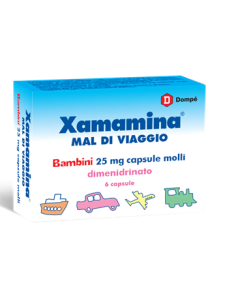 XAMAMINA MAL DI VIAGGIO BAMBINI 6 CAPSULE MOLLI 25 MG