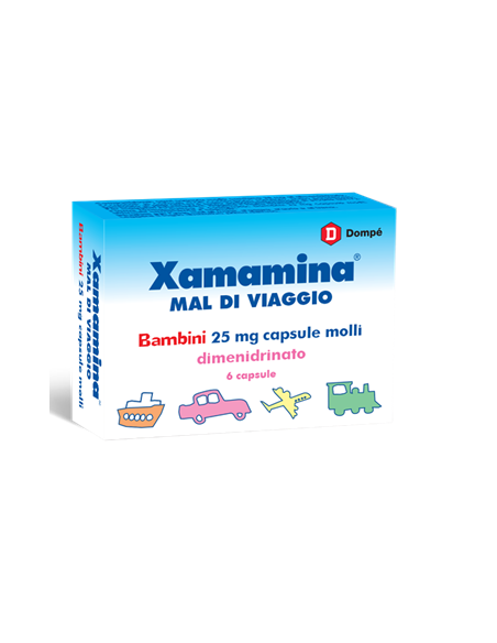 XAMAMINA MAL DI VIAGGIO BAMBINI 6 CAPSULE MOLLI...