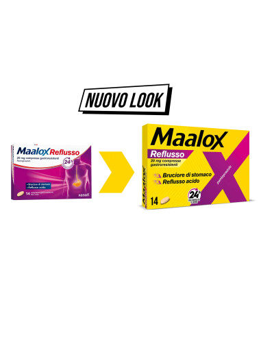 MAALOX REFLUSSO 14 COMPRESSE RIVESTITE 20MG