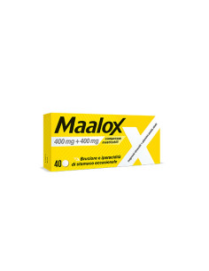 MAALOX 40 COMPRESSE MASTICABILI 400MG+400MG