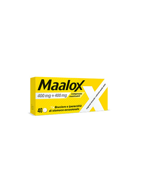 MAALOX 40 COMPRESSE MASTICABILI 400MG+400MG