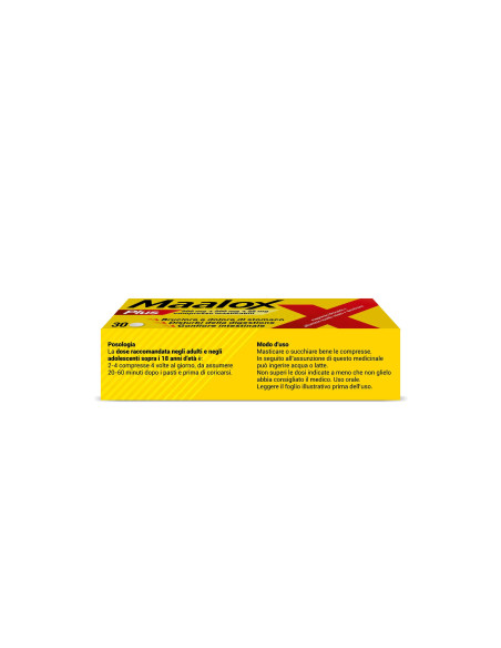 MAALOX PLUS 30 COMPRESSE MASTICABILI MAALOX PLUS 30 COMPRESSE MASTICABILI