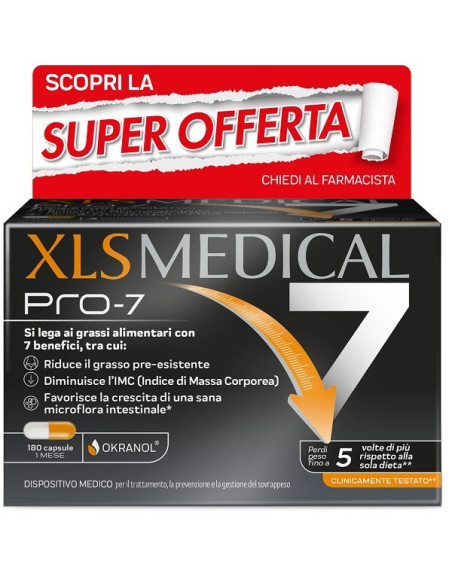 XLS MEDICAL PRO-7 PERDITA DI PESO 180 CAPSULE