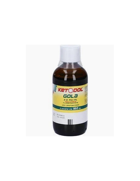 KETODOL GOLA COLLUTORIO FLACONE 160ML KETODOL GOLA COLLUTORIO FLACONE 160ML