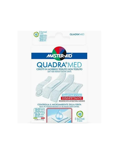 MASTER AID QUADRA MED CEROTTI ASSORTITI 40 PEZZI