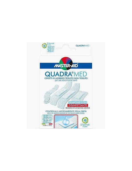 MASTER AID QUADRA MED CEROTTI ASSORTITI 40 PEZZI MASTER AID QUADRA MED CEROTTI ASSORTITI 40 PEZZI