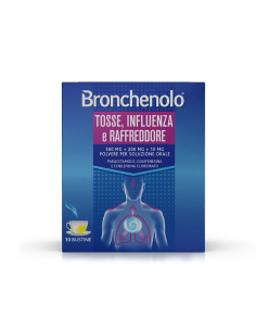 BRONCHENOLO TOSSE INFLUENZA E RAFFREDDORE 10 BUSTINE DA 4,4 MG