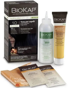 N. 1 NERO NATURALE - TINTA PER CAPELLI BIOKAP NUTRICOLOR DELICATO RAPID