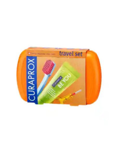 KIT IGIENE ORALE CURAPROX TRAVEL SET ORANGE