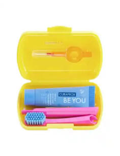 KIT IGIENE ORALE CURAPROX TRAVEL SET YELLOW 2