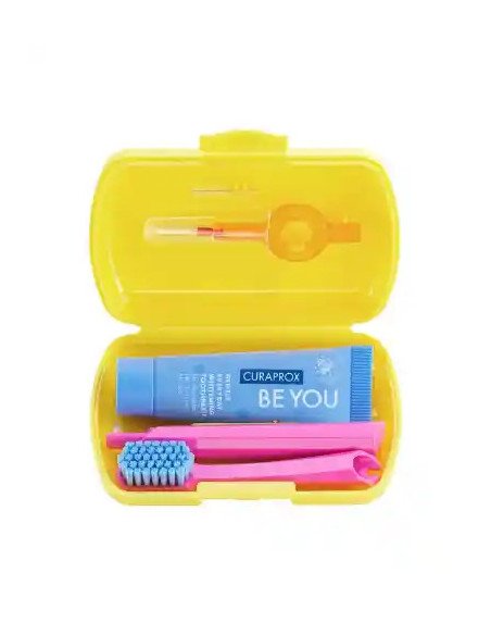 KIT IGIENE ORALE CURAPROX TRAVEL SET YELLOW KIT IGIENE ORALE CURAPROX TRAVEL SET YELLOW