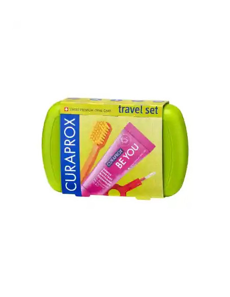 KIT IGIENE ORALE CURAPROX TRAVEL SET GREEN KIT IGIENE ORALE CURAPROX TRAVEL SET GREEN