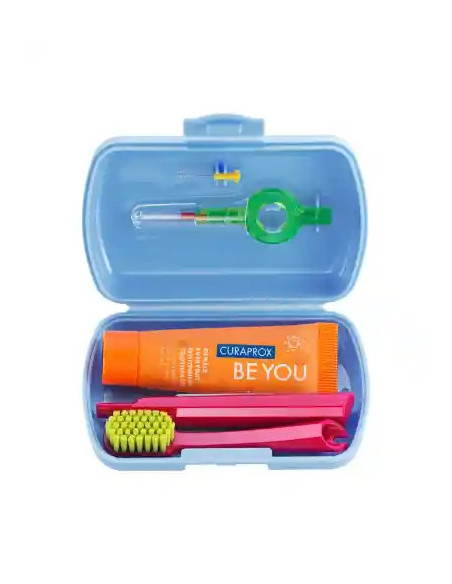 KIT IGIENE ORALE CURAPROX TRAVEL SET BLUE