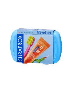KIT IGIENE ORALE CURAPROX TRAVEL SET BLUE 2