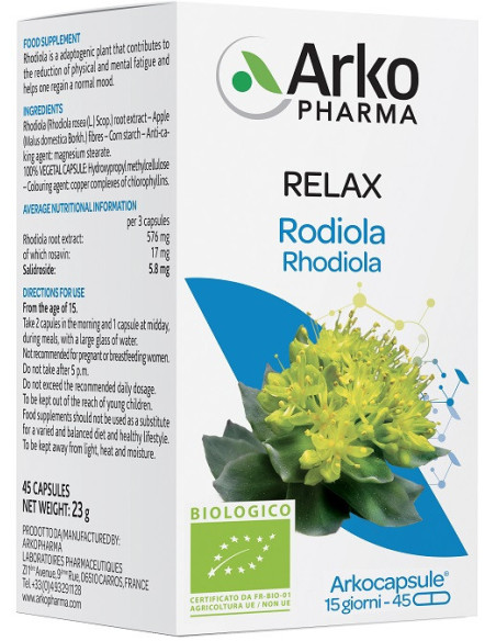 ARKOCAPSULE RODIOLA BIO 45 CAPSULE