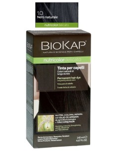 N.1 NERO NATURALE - TINTA PER CAPELLI BIOKAP NUTRICOLOR DELICATO