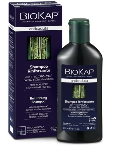 BIOKAP SHAMPOO RINFORZANTE ANTICADUTA CON TRICOFOLTIL NUOVA FORMULA 200 ML