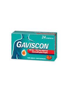 GAVISCON*24CPR FRAG250+133,5MG