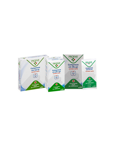 GARZA IDROFILA PROFAR COMPRESSA STERILE 10X10...