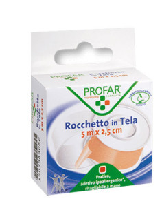 CEROTTO ROCCHETTO IN TELA COMFORT CM 2,5X5 M PROFAR