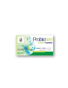 FSP PROBIOBEN FERMENTI LATTICI VIVI - CON PREBIOTICI E VITAMINE 12 FLACONCINI