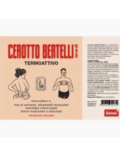CEROTTO BERTELLI GRANDE - DOLORI MUSCOLARI E ARTICOLARI - CM16X24 1 CEROTTO