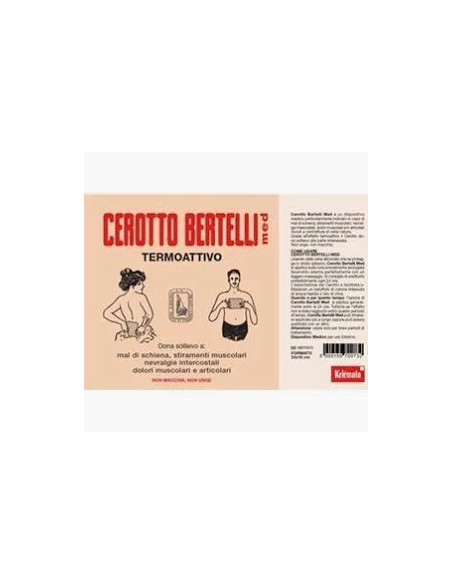CEROTTO BERTELLI GRANDE - DOLORI MUSCOLARI E ARTICOLARI - CM16X24 1 CEROTTO CEROTTO BERTELLI GRANDE - DOLORI MUSCOLARI E ARTICOLARI - CM16X24 1 CEROTTO