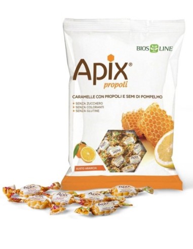 APIX PROPOLI CARAMELLE BIOS LINE - GUSTO ARANCIA SENZA ZUCCHERO 50 G