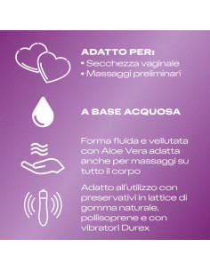DUREX MASSAGE 2 IN 1 GEL MASSAGGIO CORPO E LUBRIFICANTE ALOE VERA 200 ML 2