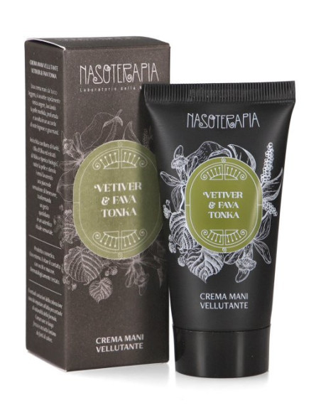 CREMA MANI VELLUTANTE VETIVER & FAVA TONKA NASOTERAPIA 50 ML CREMA MANI VELLUTANTE VETIVER & FAVA TONKA NASOTERAPIA 50 ML