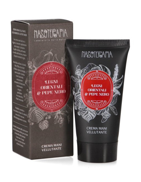 CREMA MANI VELLUTANTE PEPE NERO & LEGNI ORIENTALI NASOTERAPIA 50 ML CREMA MANI VELLUTANTE PEPE NERO & LEGNI ORIENTALI NASOTERAPIA 50 ML