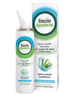 RINAZINA AQUAMARINA SPRAY NASALE ISOTONICO - NEBULIZZAZIONE DELICATA 100 ML