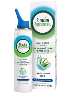 RINAZINA AQUAMARINA SPRAY NASALE ISOTONICO - NEBULIZZAZIONE INTENSA 100 ML