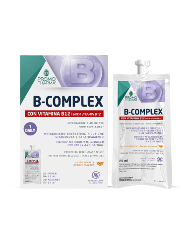 B COMPLEX PROMOPHARMA - VITAMINE DEL GRUPPO B E ARGININA - 20 POUCH