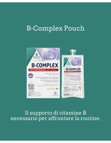 B COMPLEX PROMOPHARMA - VITAMINE DEL GRUPPO B E ARGININA - 20 POUCH