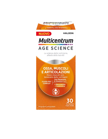 MULTICENTRUM AGE SCIENCE OSSA MUSCOLI ARTICOLAZIONI 30 COMPRESSE MULTICENTRUM AGE SCIENCE OSSA MUSCOLI ARTICOLAZIONI 30 COMPRESSE
