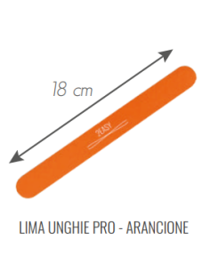 LIMA UNGHIE - 2EASY PROFESSIONALE BILATERIALE ARANCIONE 18 CM