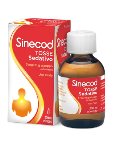 SINECOD SCIROPPO TOSSE SEDATIVO 200 ML 3MG/10G